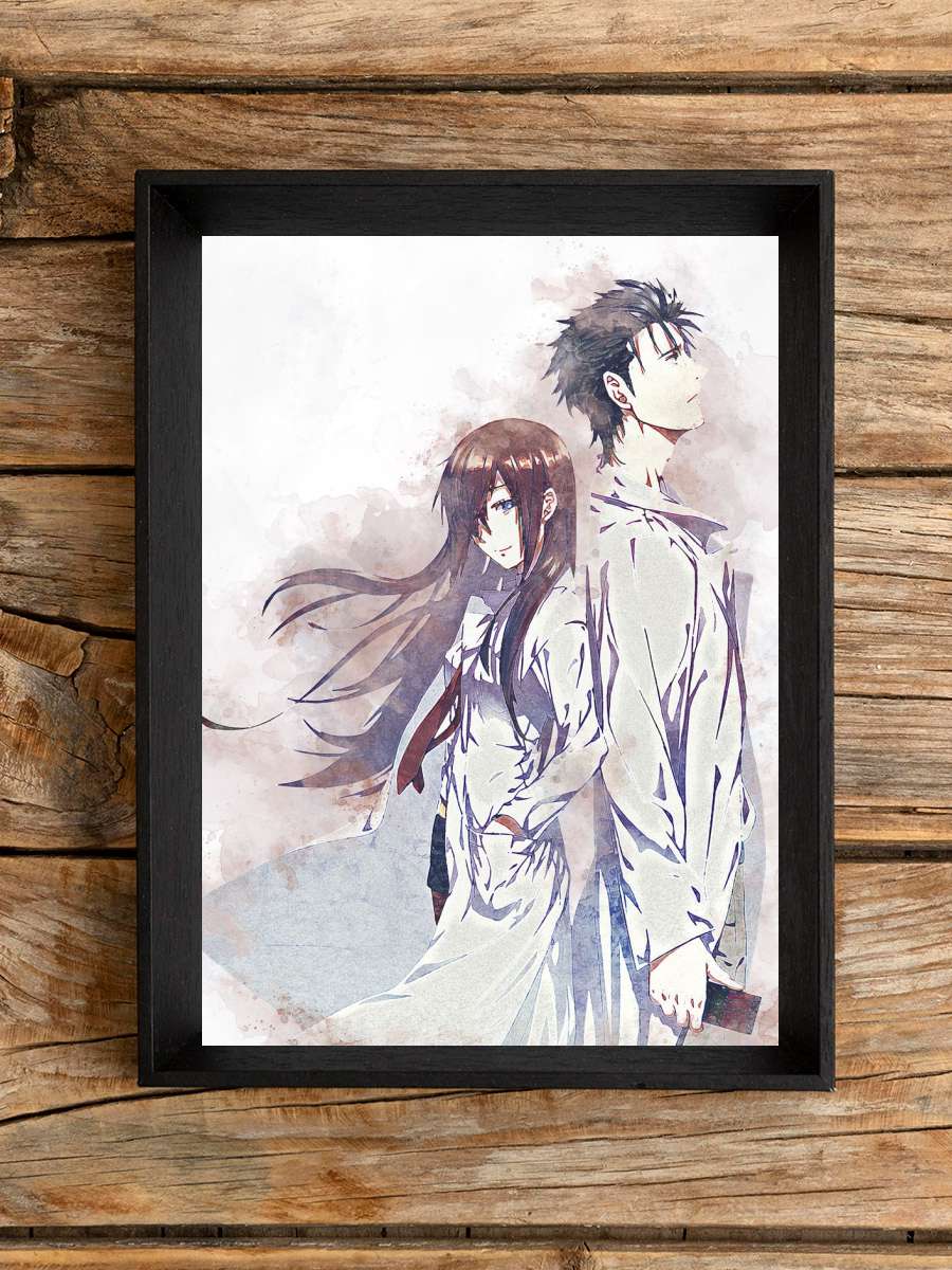 Okarin And Kurisu Anime Poster Çerçevesiz Yüksek Kalite Anime Duvar Poster