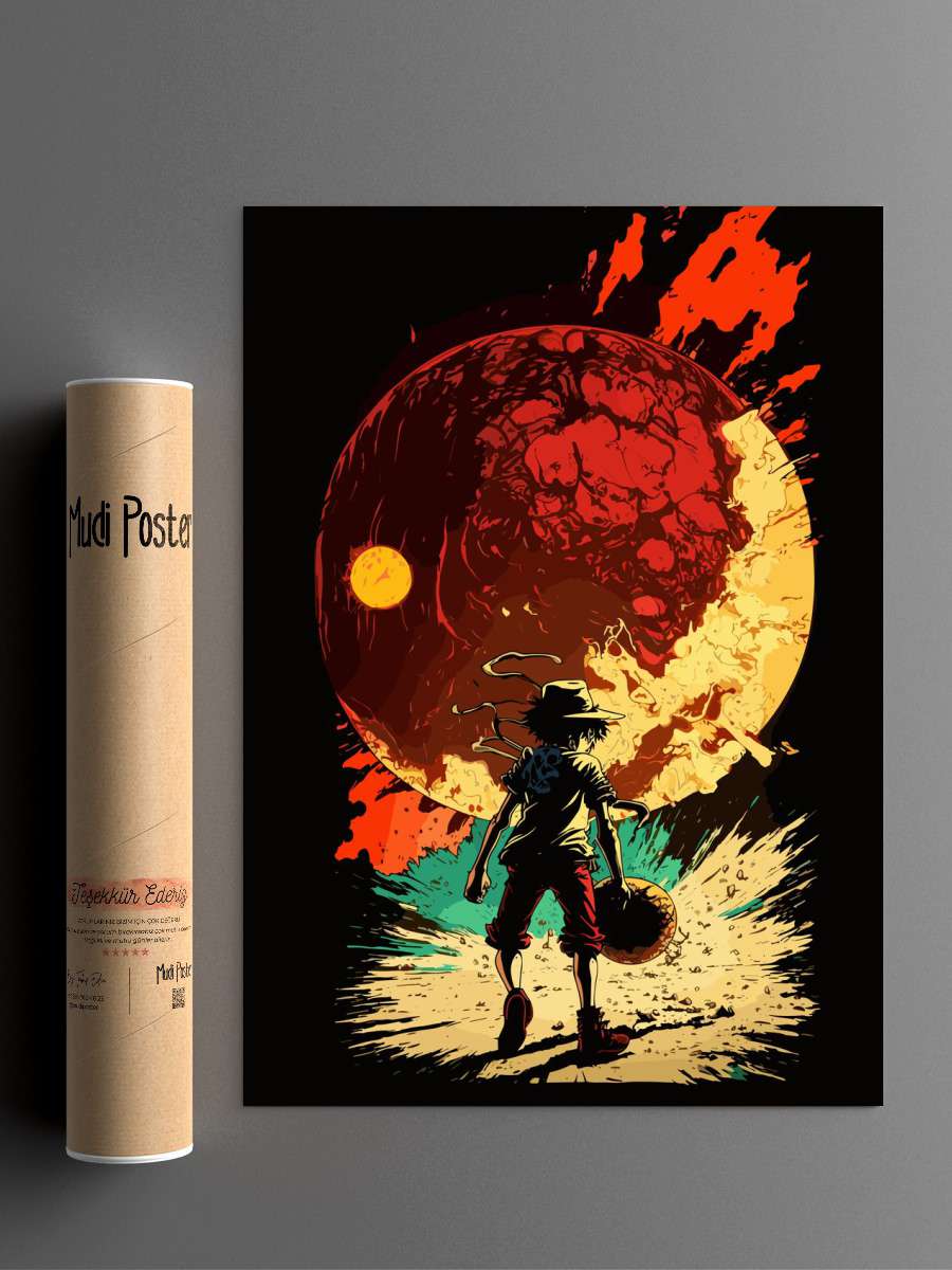 onepiece luffy anime Anime Poster Çerçevesiz Yüksek Kalite Anime Duvar Poster
