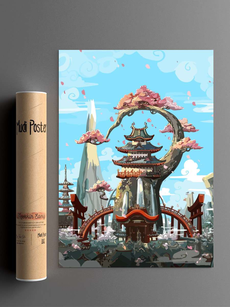 onepiece wano kuni Anime Poster Çerçevesiz Yüksek Kalite Anime Duvar Poster