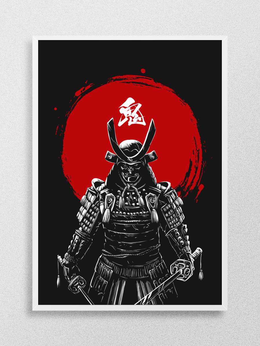 Oni Samurai Anime Poster Çerçevesiz Yüksek Kalite Anime Duvar Poster