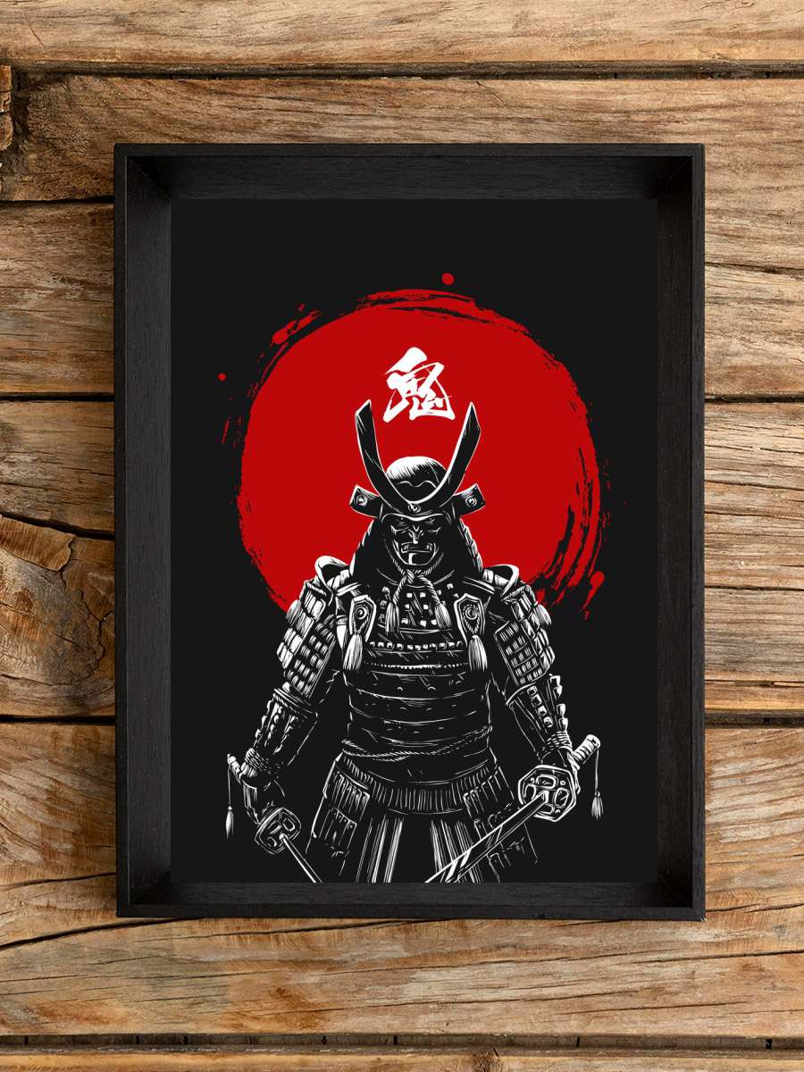 Oni Samurai Anime Poster Çerçevesiz Yüksek Kalite Anime Duvar Poster
