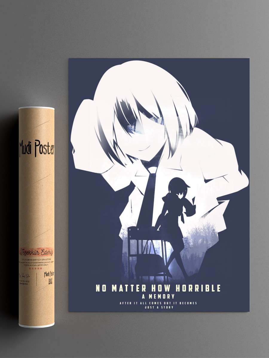 Ougi Oshino Anime Poster Çerçevesiz Yüksek Kalite Anime Duvar Poster