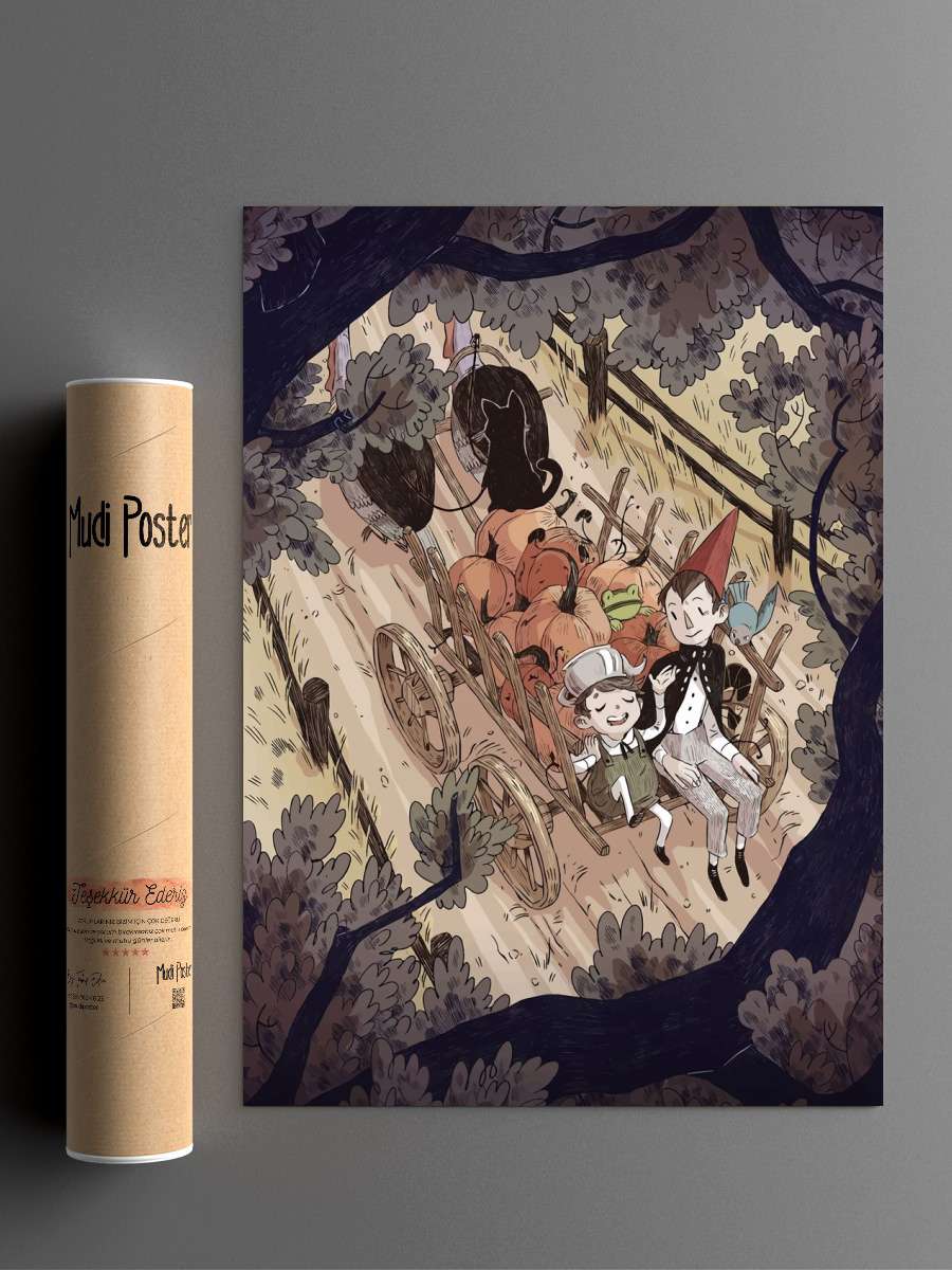 Over the garden wall Anime Poster Çerçevesiz Yüksek Kalite Anime Duvar Poster