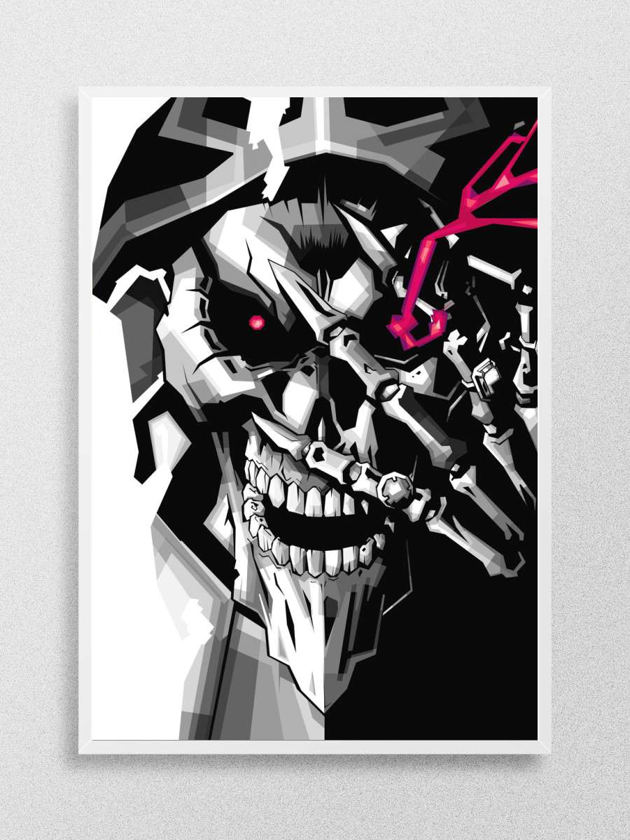 Overlord Ainz Ooal Gown Anime Poster Çerçevesiz Yüksek Kalite Anime Duvar Poster