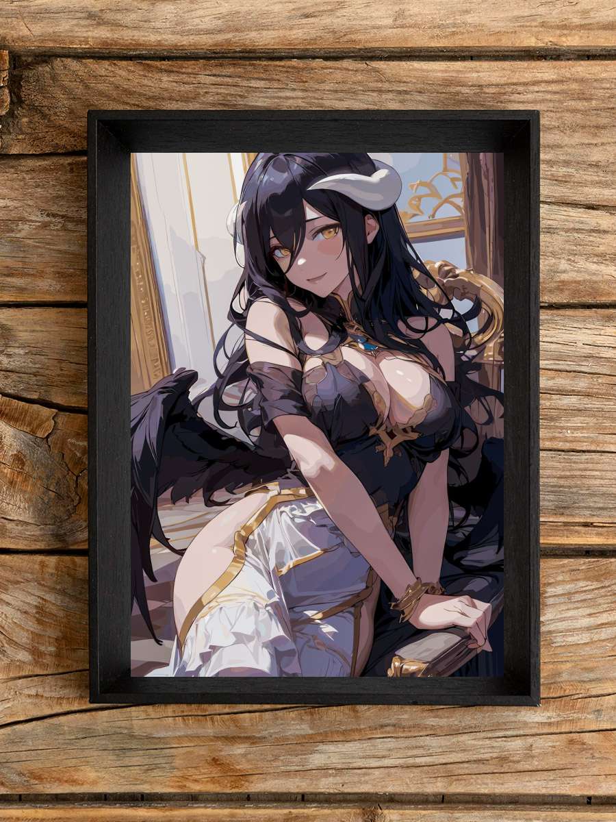 Overlord Albedo Anime Poster Çerçevesiz Yüksek Kalite Anime Duvar Poster