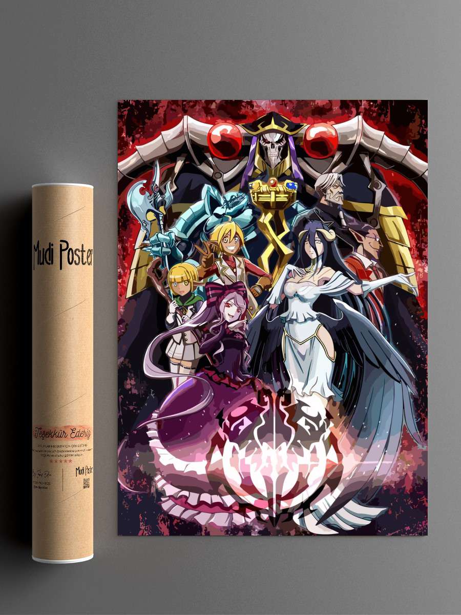 Overlord anime manga Anime Poster Çerçevesiz Yüksek Kalite Anime Duvar Poster