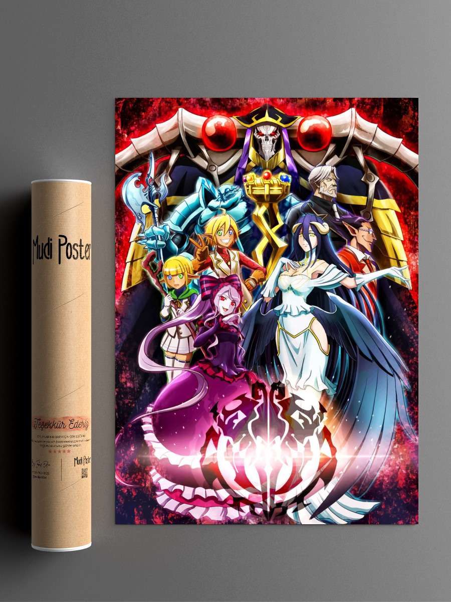 Overlord Art Anime Poster Çerçevesiz Yüksek Kalite Anime Duvar Poster