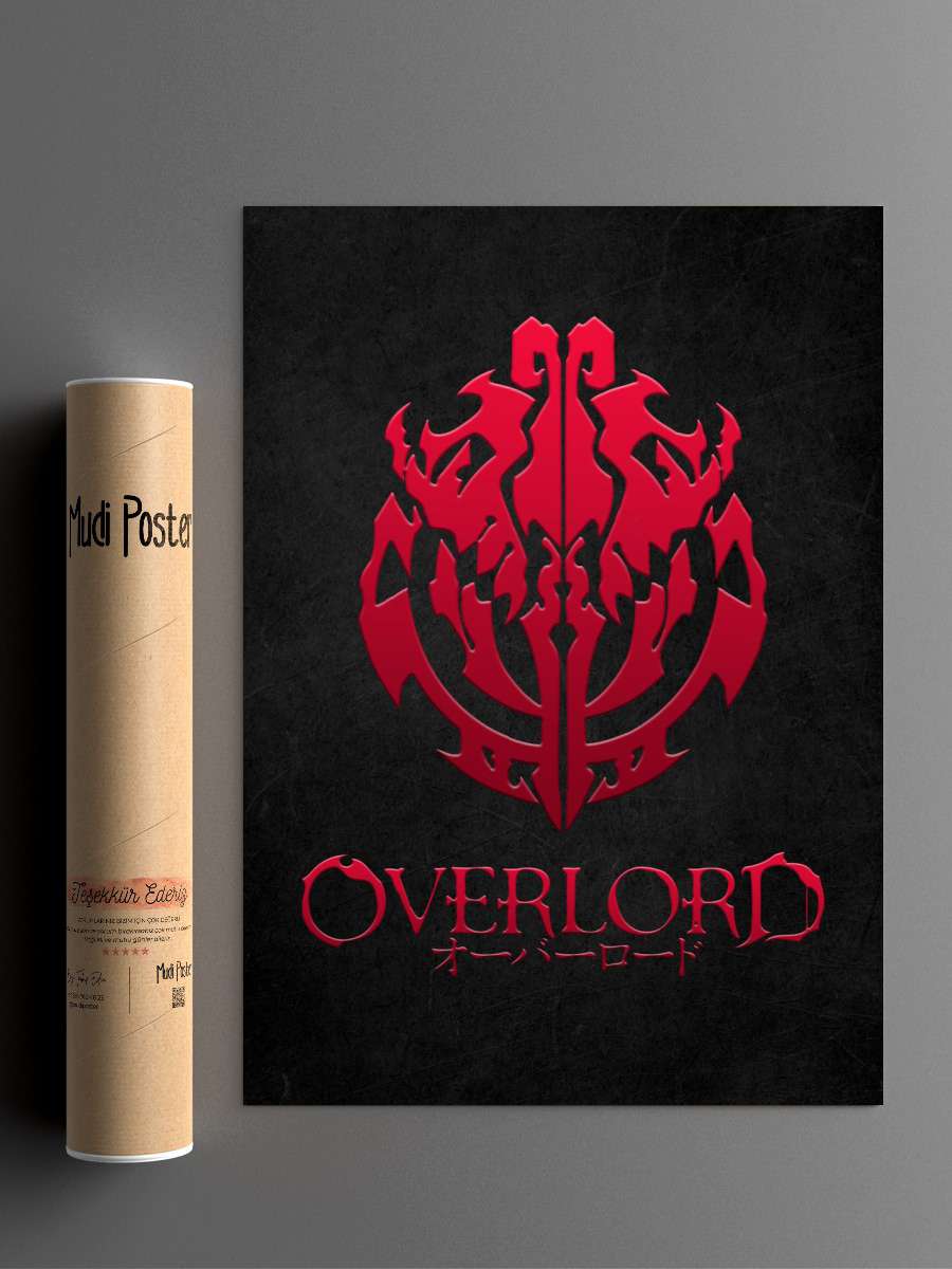 Overlord Art Anime Poster Çerçevesiz Yüksek Kalite Anime Duvar Poster