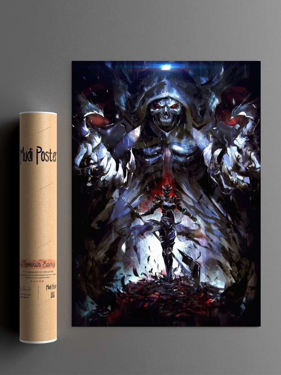 overlord Anime Poster Çerçevesiz Yüksek Kalite Anime Duvar Poster