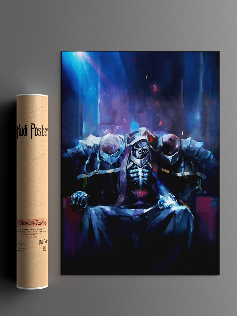 Overlord Anime Poster Çerçevesiz Yüksek Kalite Anime Duvar Poster