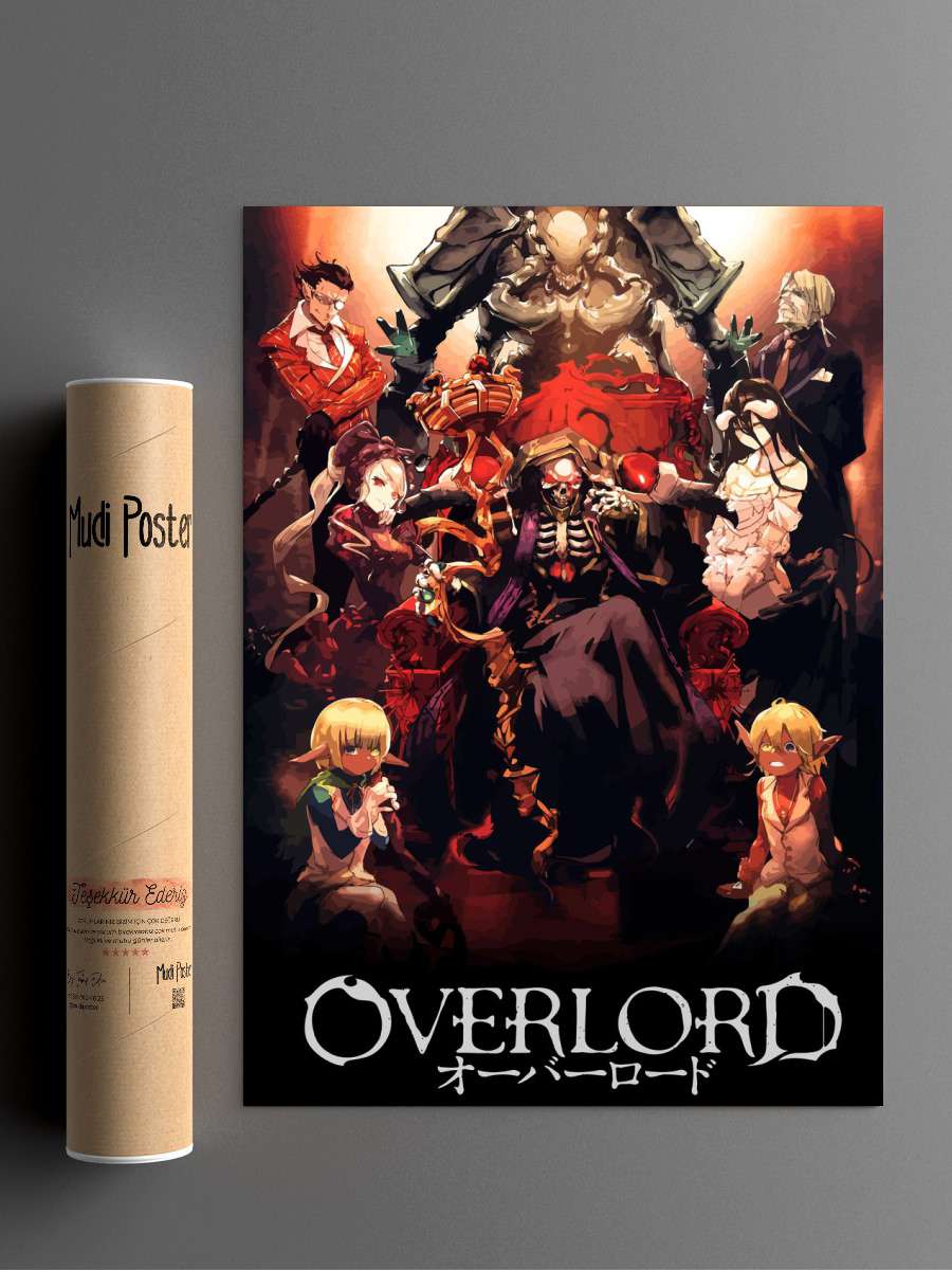 Overlord Anime Poster Çerçevesiz Yüksek Kalite Anime Duvar Poster