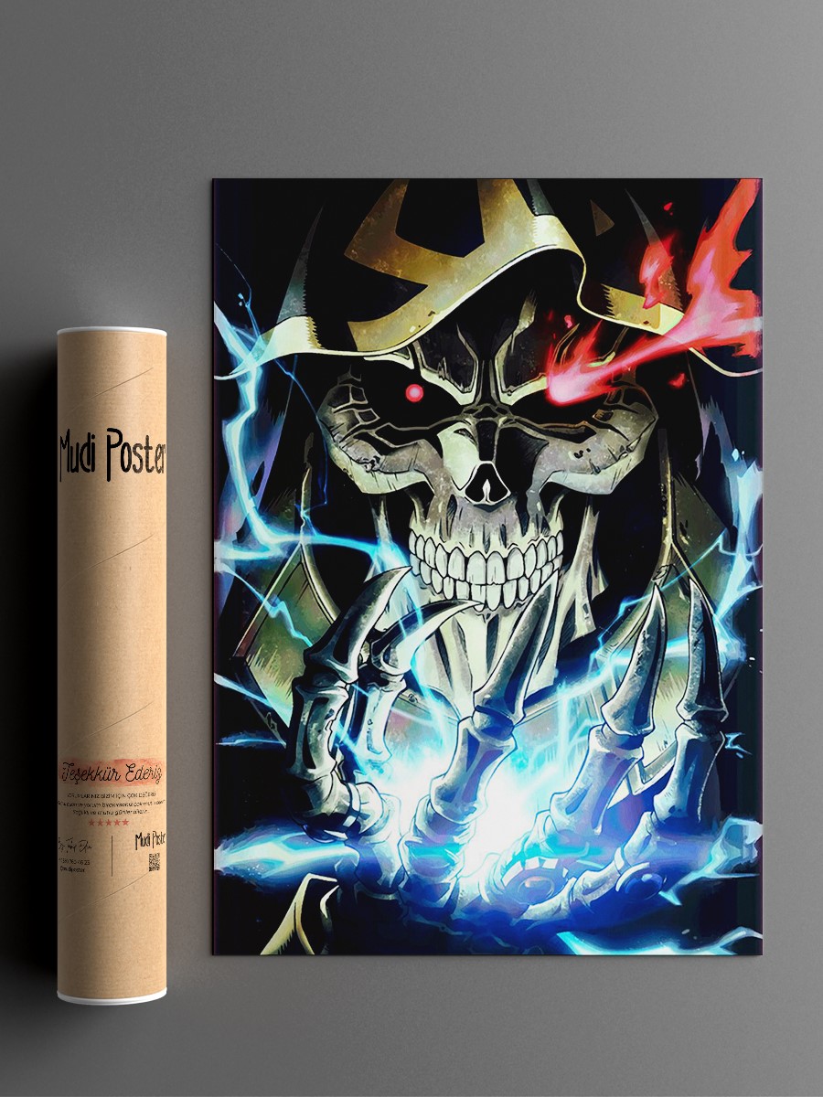Overlord Anime Poster Çerçevesiz Yüksek Kalite Anime Duvar Poster