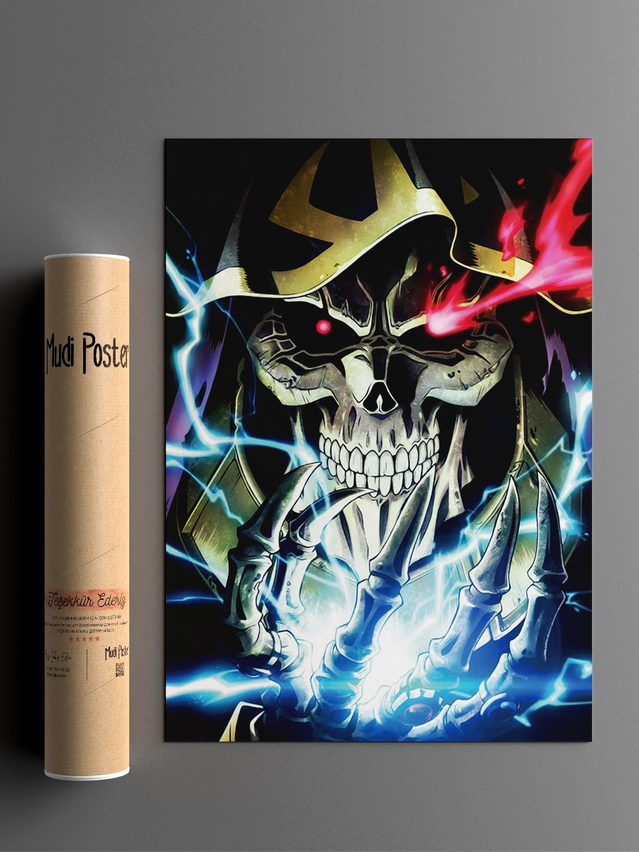 overlord Anime Poster Çerçevesiz Yüksek Kalite Anime Duvar Poster