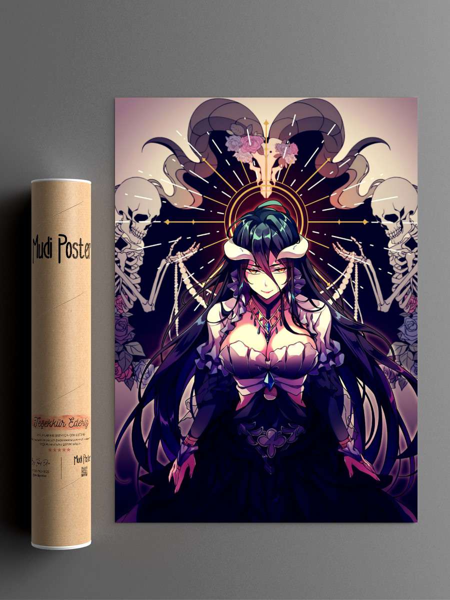 Overlord Anime Poster Çerçevesiz Yüksek Kalite Anime Duvar Poster