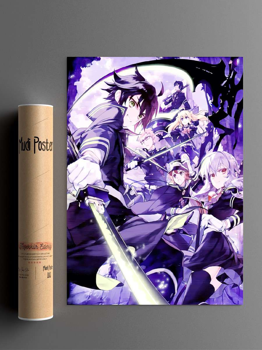 Owari No Seraph Anime Poster Çerçevesiz Yüksek Kalite Anime Duvar Poster