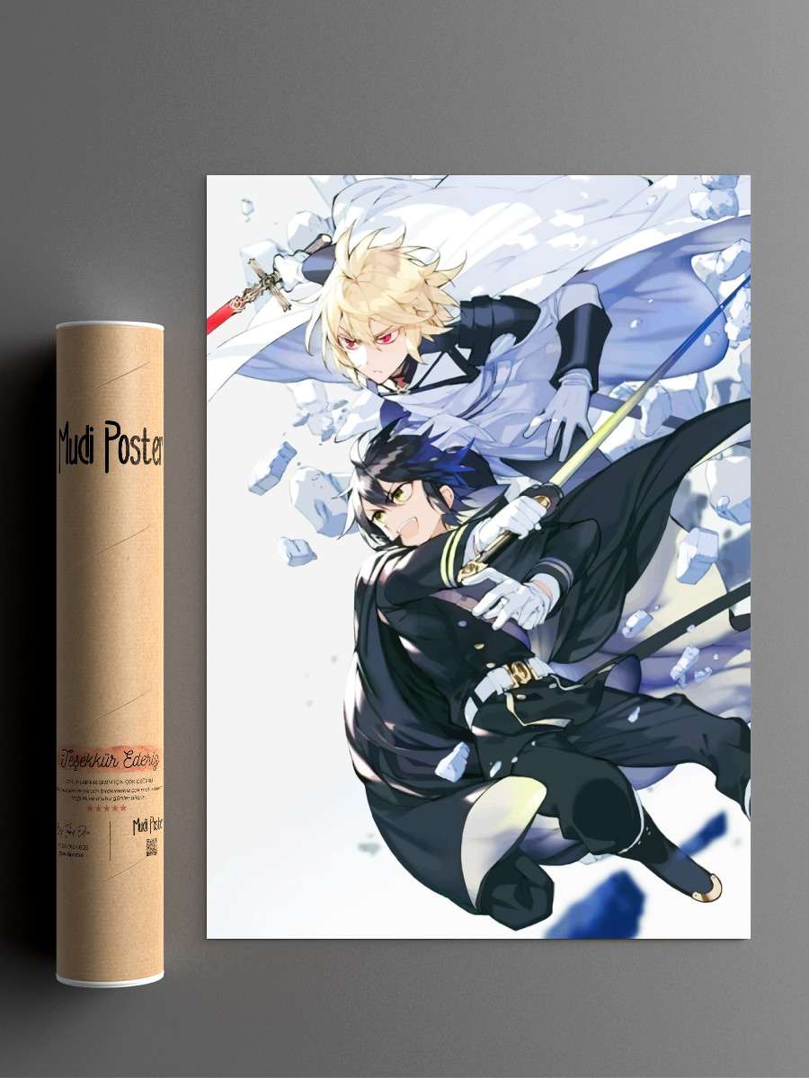 Owari No Seraph Anime Poster Çerçevesiz Yüksek Kalite Anime Duvar Poster