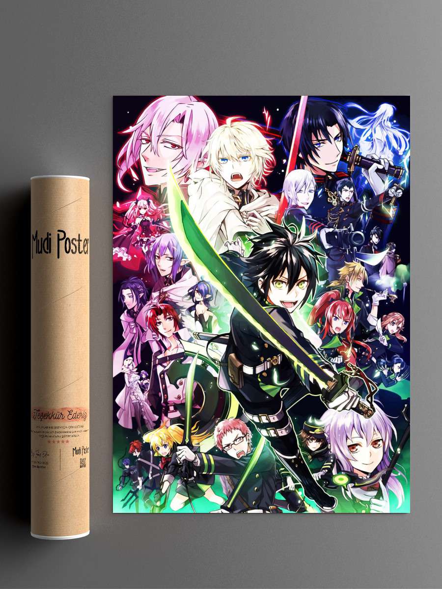 Owari No Seraph Anime Poster Çerçevesiz Yüksek Kalite Anime Duvar Poster