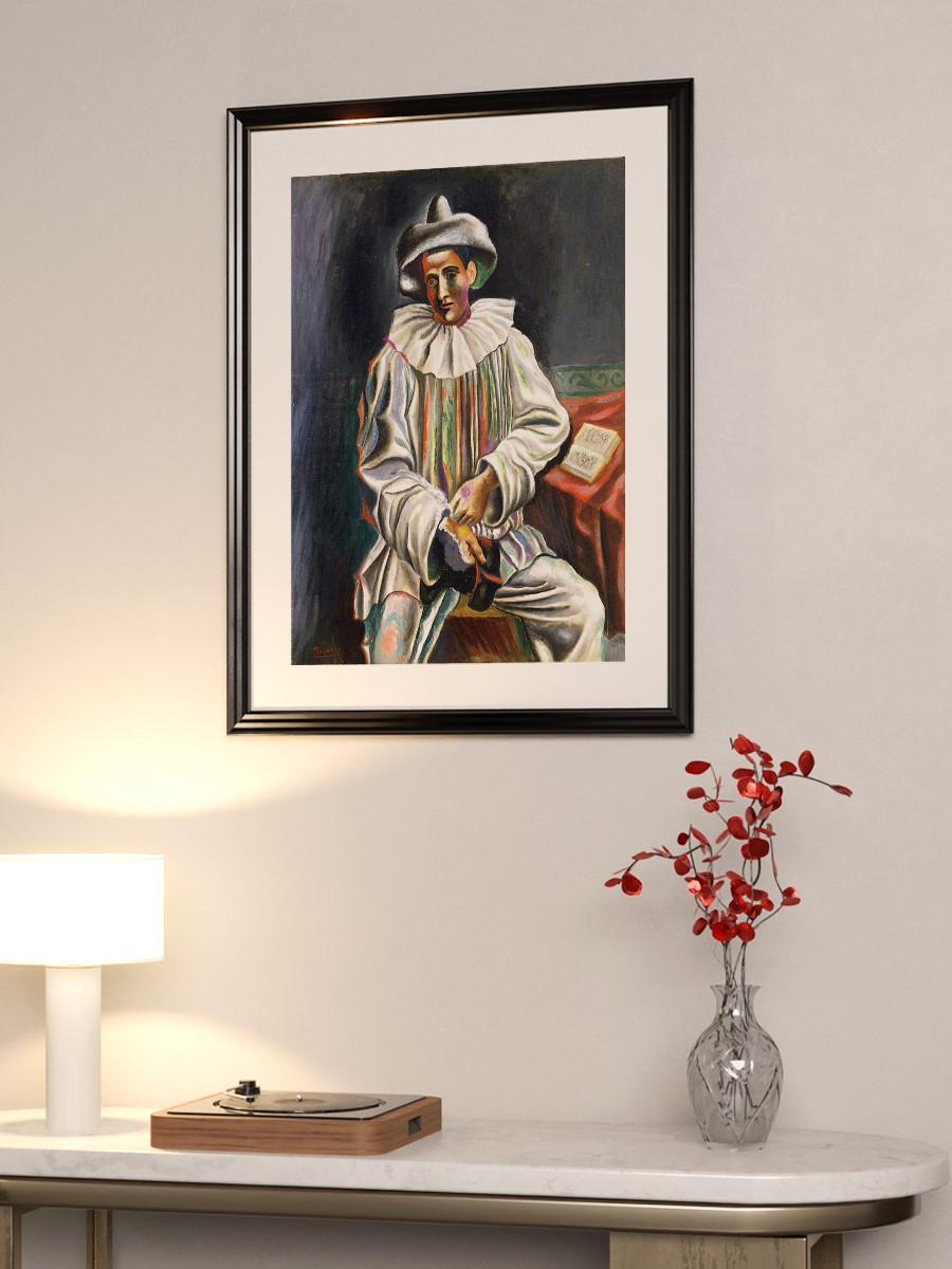 Pablo Picasso Pierrot Tablo Sanatsal Ünlü Ressam Poster Çerçevesiz Yüksek Kalite Poster