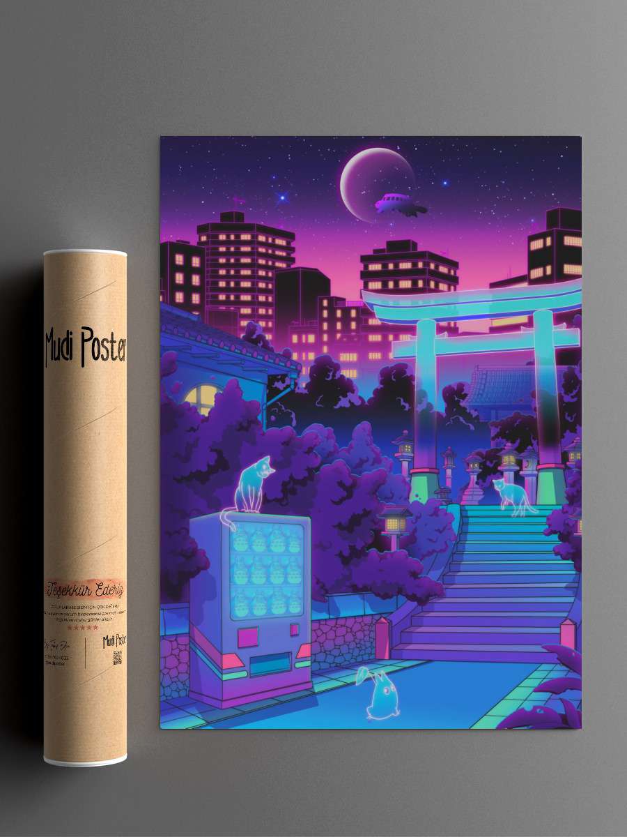 Path of the Spirits Anime Poster Çerçevesiz Yüksek Kalite Anime Duvar Poster