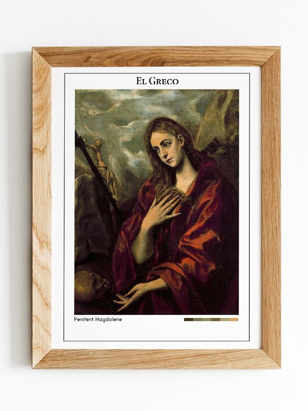 El Greco Penitent Magdalene Poster