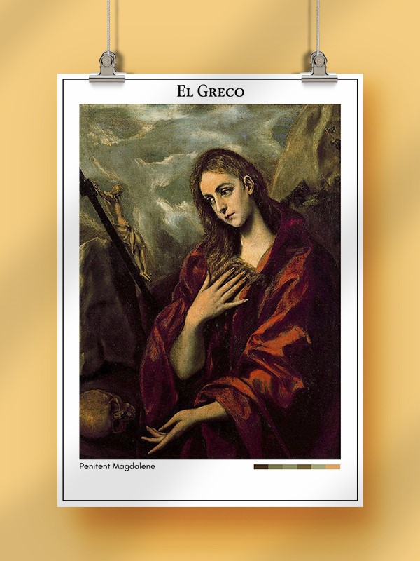 El Greco Penitent Magdalene Poster