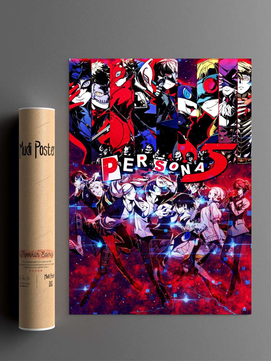 PERSONA 5 Anime Poster Çerçevesiz Yüksek Kalite Anime Duvar Poster
