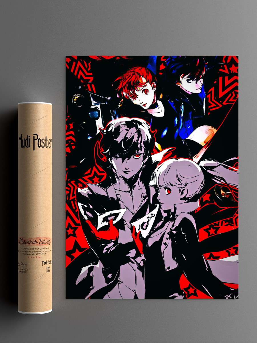 persona 5 royale Anime Poster Çerçevesiz Yüksek Kalite Anime Duvar Poster