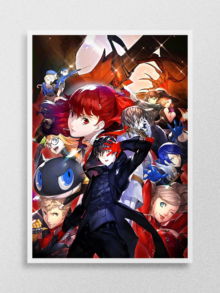 persona Anime Poster Çerçevesiz Yüksek Kalite Anime Duvar Poster