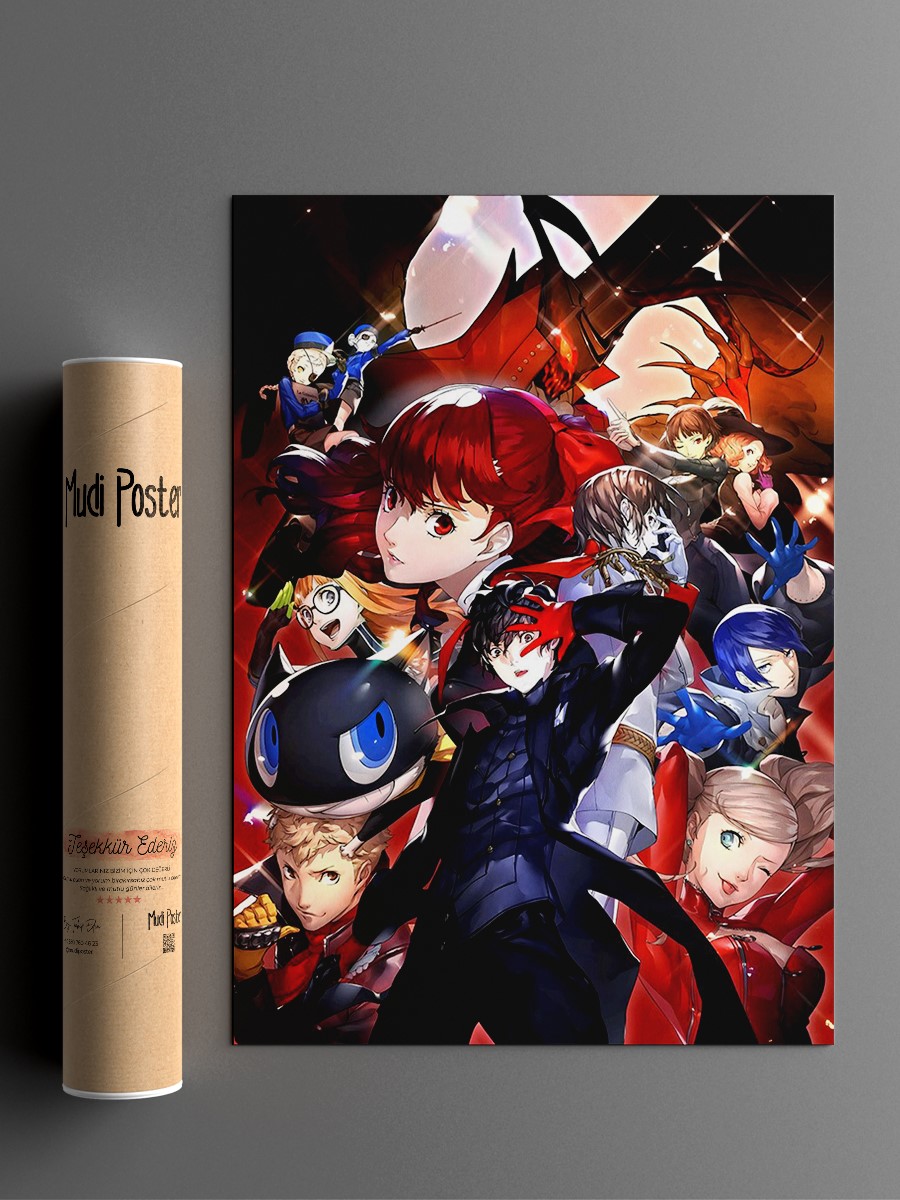 persona Anime Poster Çerçevesiz Yüksek Kalite Anime Duvar Poster