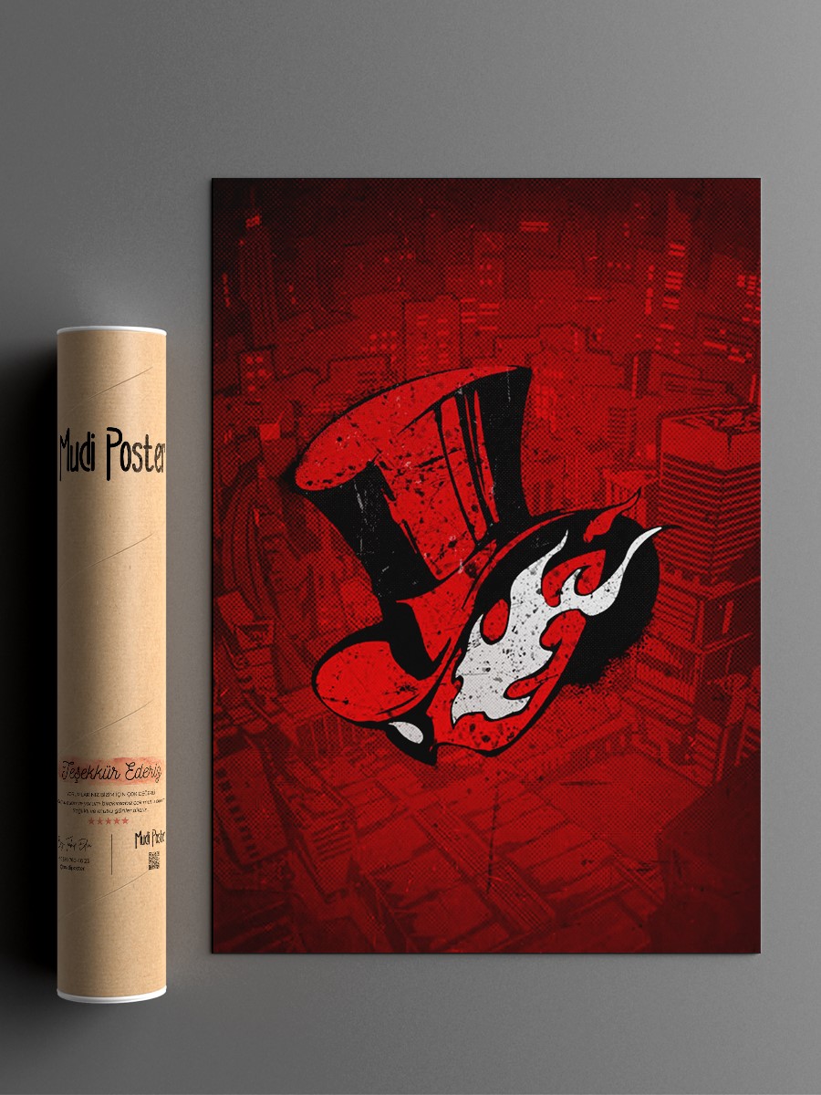 persona Anime Poster Çerçevesiz Yüksek Kalite Anime Duvar Poster