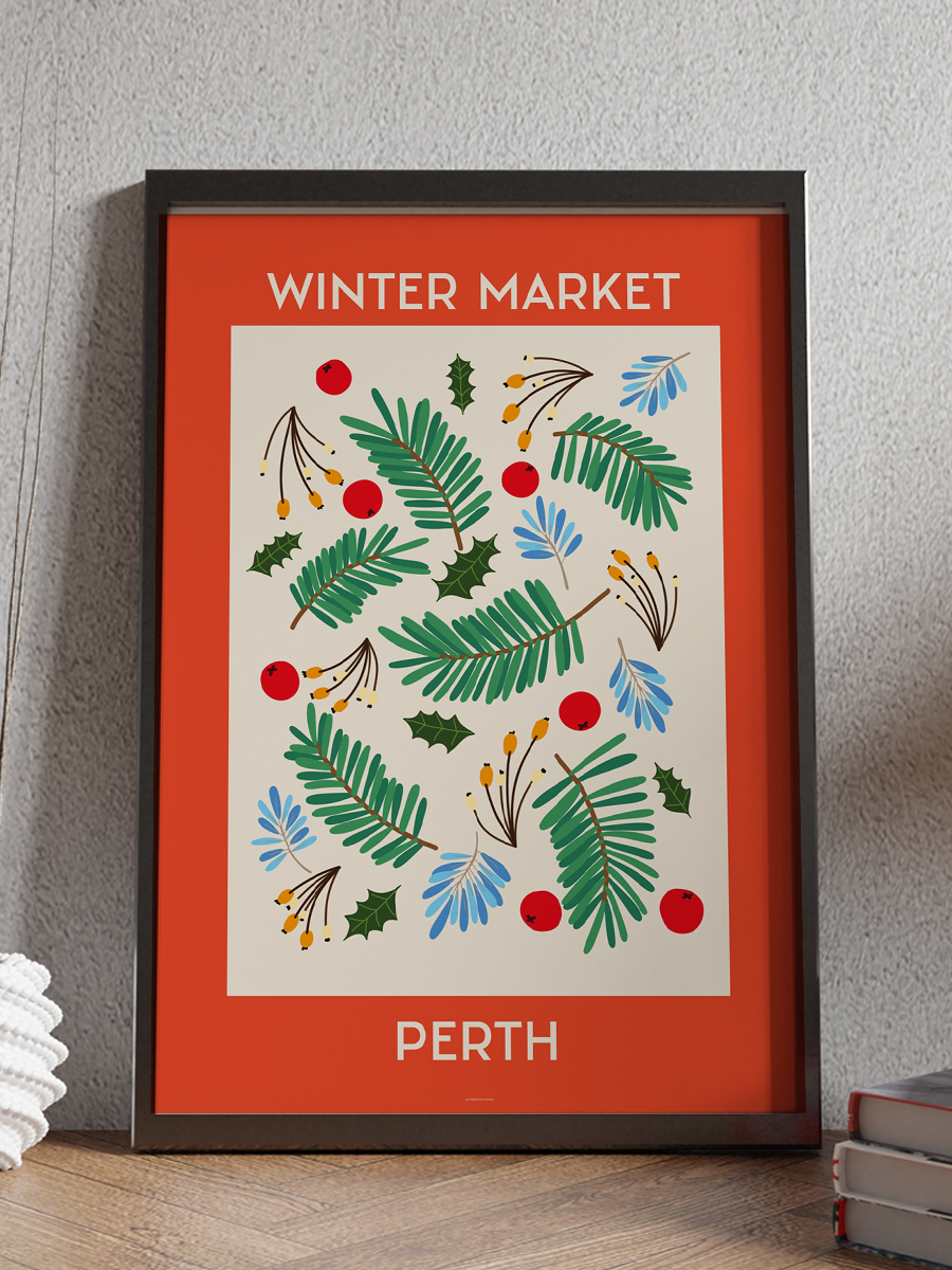Perth Soyut Modern Poster Çerçevesiz Duvar Tablosu Sanatsal Poster