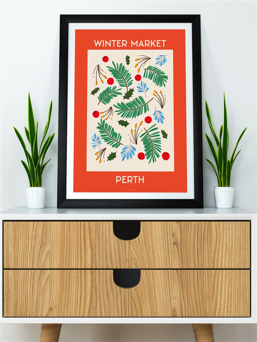 Perth Soyut Modern Poster Çerçevesiz Duvar Tablosu Sanatsal Poster