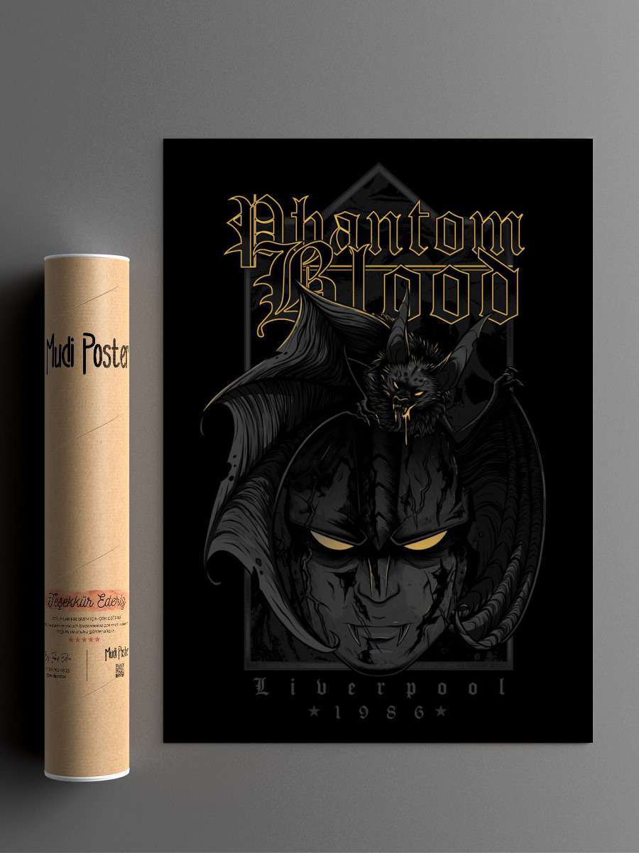 Phantom Blood Anime Poster Çerçevesiz Yüksek Kalite Anime Duvar Poster