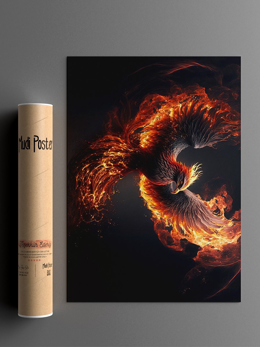 Phoenix Bird  Anime Poster Çerçevesiz Yüksek Kalite Anime Duvar Poster