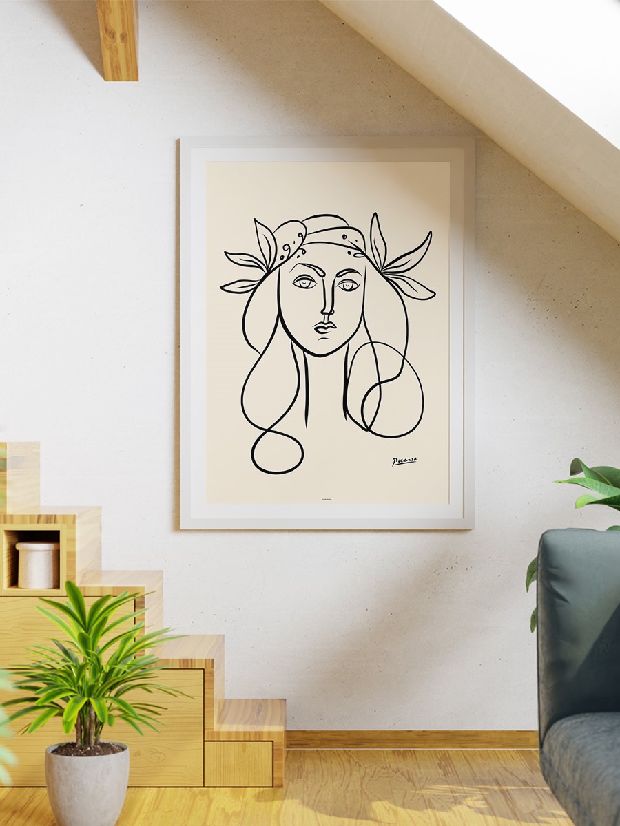 Picasso Francoise Poster Modern Duvar Tablosu Çerçevesiz Poster Salon, Mutfak Ve Ofis Duvar Dekoru