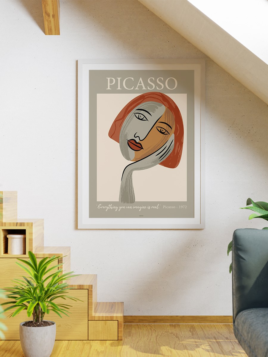 Picasso Poster Modern Duvar Tablosu Çerçevesiz Poster Salon, Mutfak Ve Ofis Duvar Dekoru