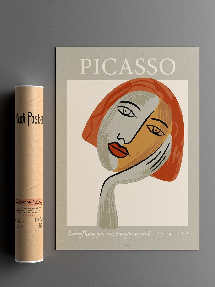 Picasso Poster Modern Duvar Tablosu Çerçevesiz Poster Salon, Mutfak Ve Ofis Duvar Dekoru