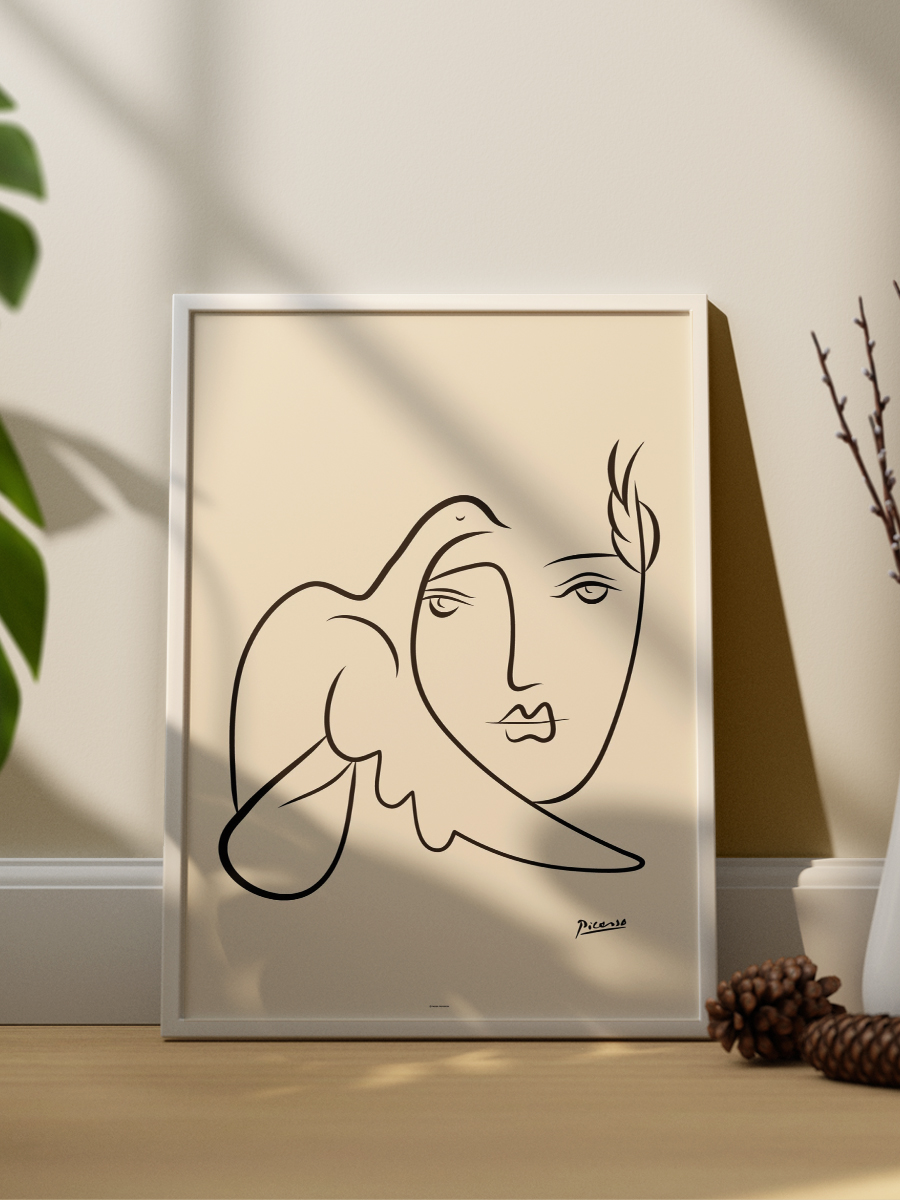 Picasso Soyut Çizgi Poster Modern Duvar Tablosu Çerçevesiz Poster Salon, Mutfak Ve Ofis Duvar Dekoru