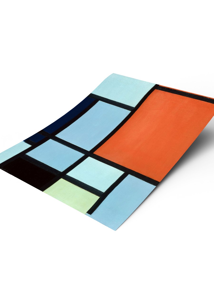 Piet Mondrian Composition Tablo Sanatsal Ünlü Ressam Poster Çerçevesiz Yüksek Kalite Poster