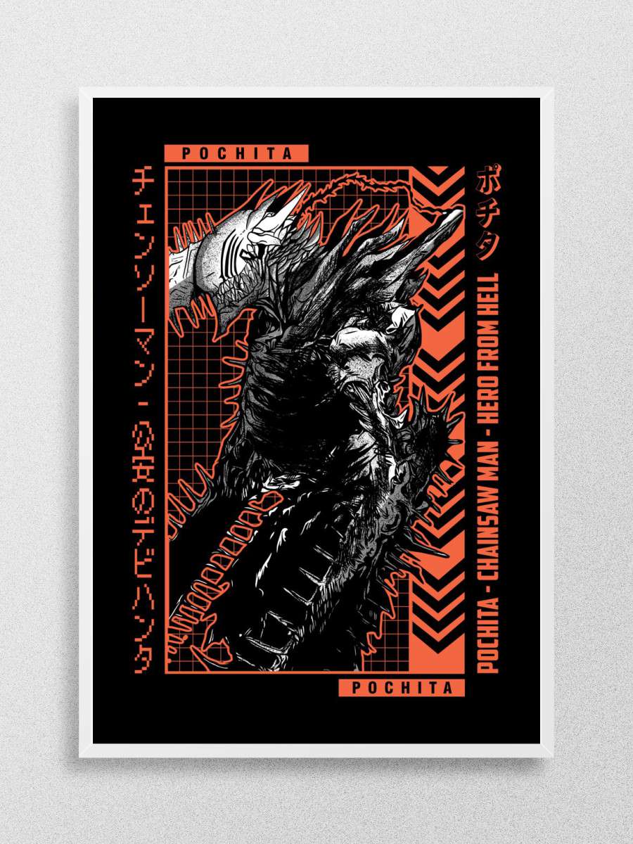Pochita Anime Poster Çerçevesiz Yüksek Kalite Anime Duvar Poster