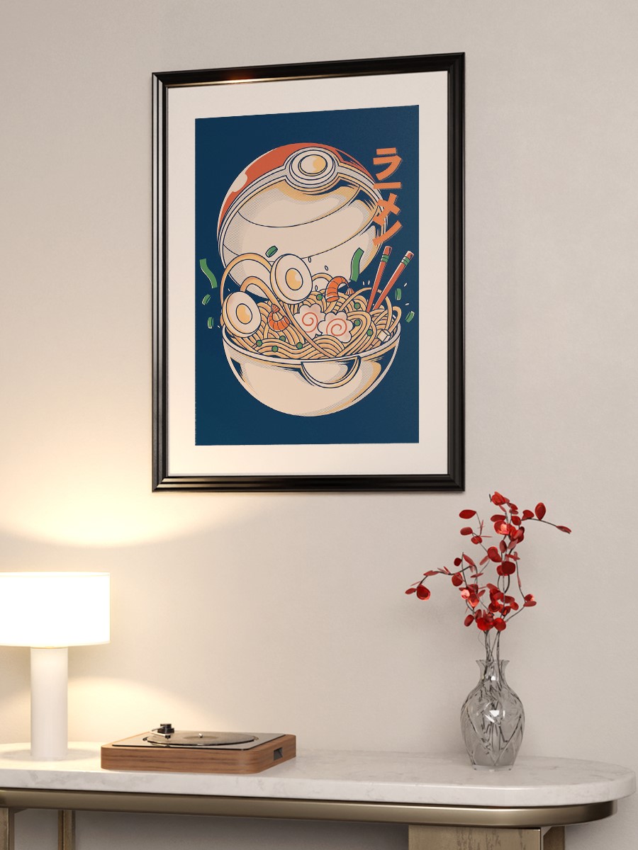 Poke Ramen Anime Poster Çerçevesiz Yüksek Kalite Anime Duvar Poster