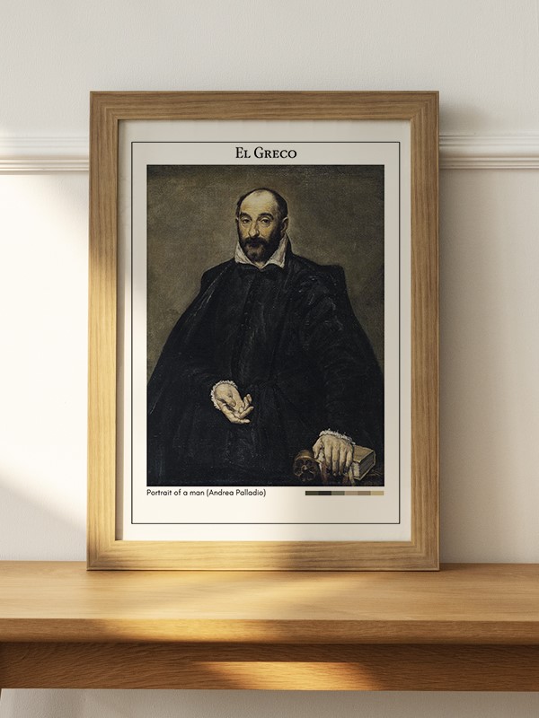 El Greco Portrait of a man (Andrea Palladio) Poster
