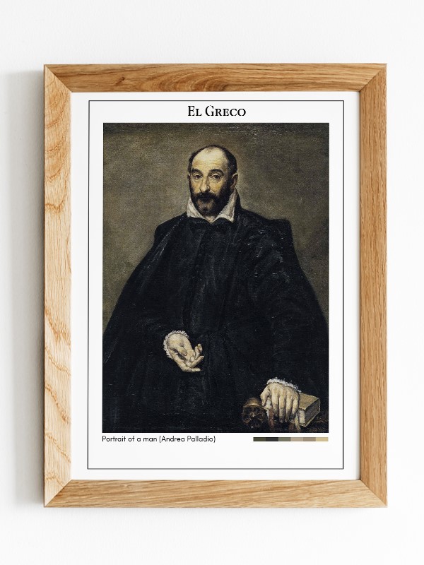 El Greco Portrait of a man (Andrea Palladio) Poster