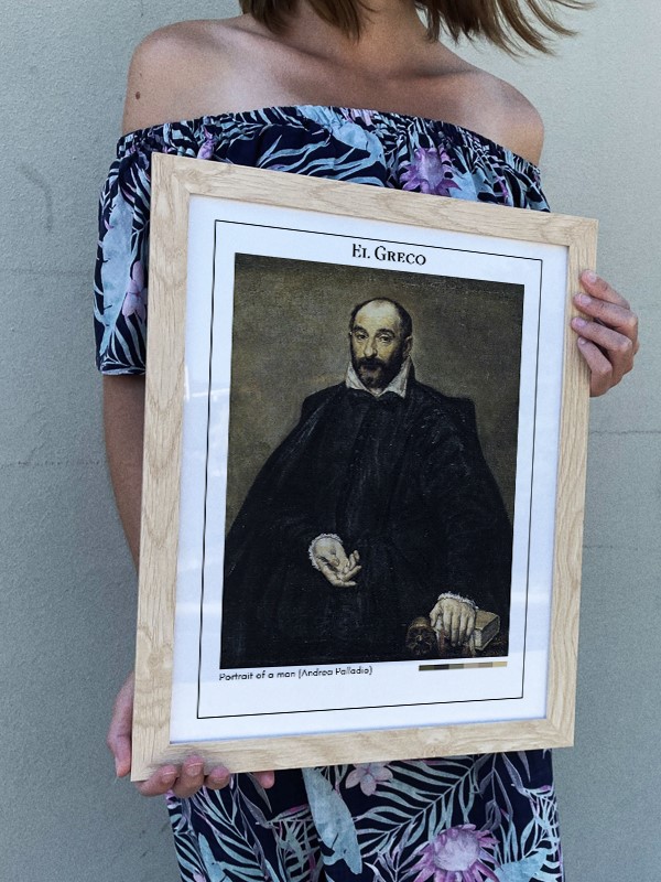 El Greco Portrait of a man (Andrea Palladio) Poster