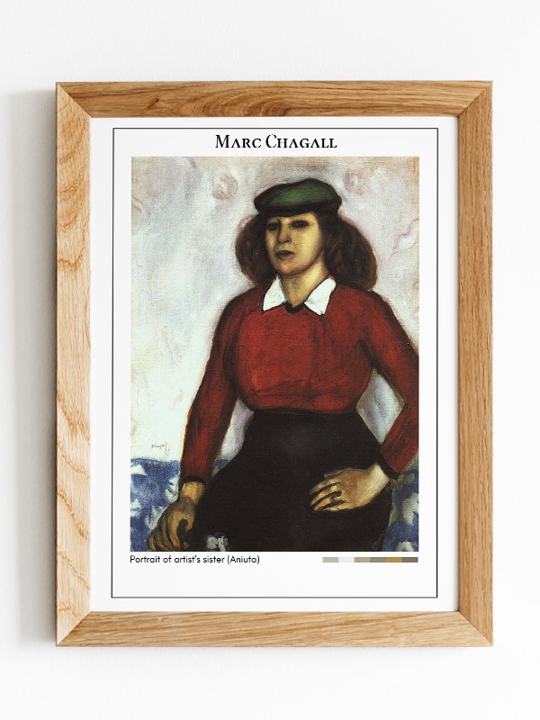 Marc Chagall Portrait of artist's sister (Aniuta) Poster