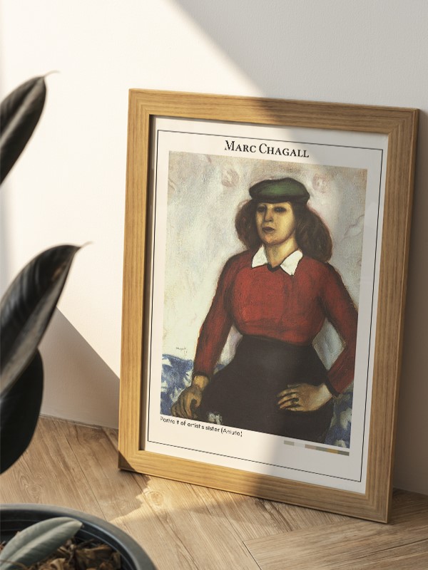 Marc Chagall Portrait of artist's sister (Aniuta) Poster