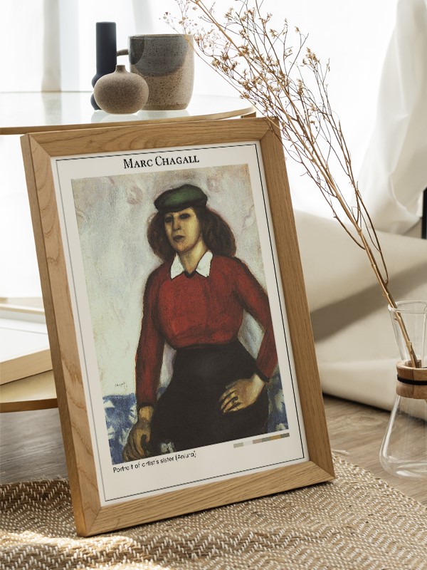 Marc Chagall Portrait of artist's sister (Aniuta) Poster