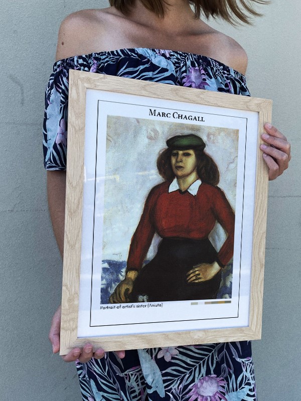 Marc Chagall Portrait of artist's sister (Aniuta) Poster