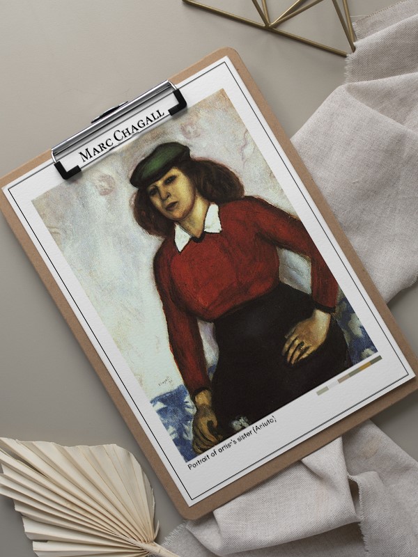 Marc Chagall Portrait of artist's sister (Aniuta) Poster