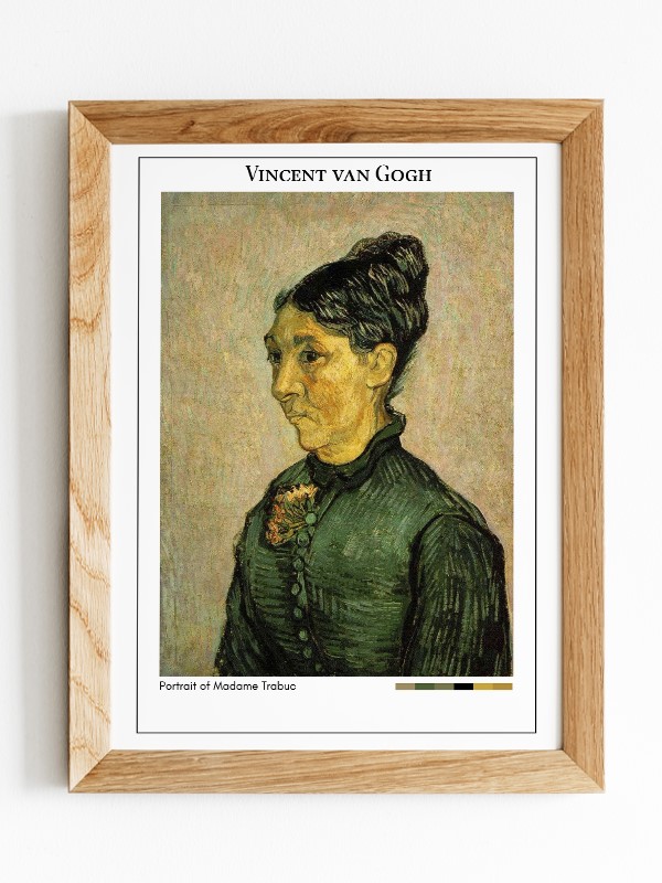 Vincent van Gogh Portrait of Madame Trabuc Poster